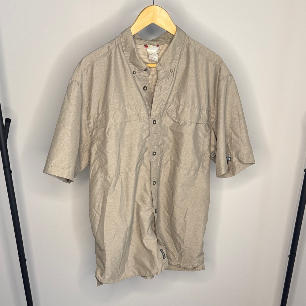 The North Face Gray Button-Up Shirt